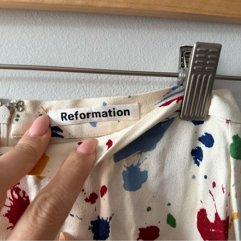 Reformation Bea Skirt Painted Lady View 5